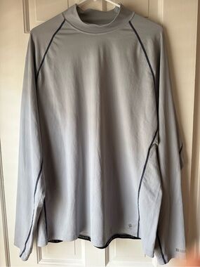 Coolibar Light Gray UPF 50+ Long Sleeve Rashguard sun protection XL
